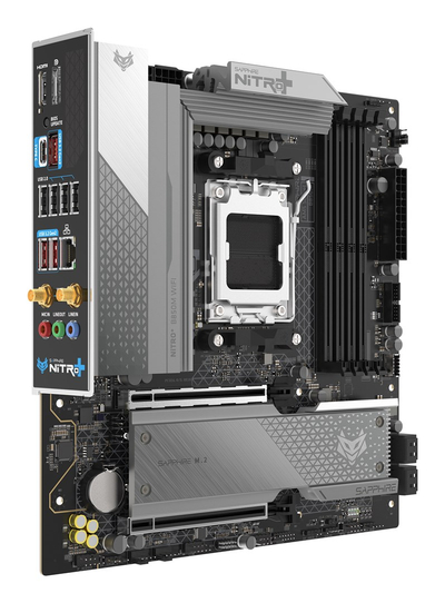 Pllakë amë Sapphire NITRO+ B850M WIFI AM5, DDR5, Wi-Fi 6, e zezë
