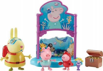 Set lodër Peppa Pig Peppa's Magical Unicorn, figura personazhesh, njëbrirësh me shumë ngjyra