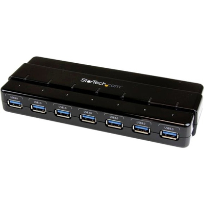 Hub USB StarTech ST7300USB3B, 7 porta, USB 3.0, i zi