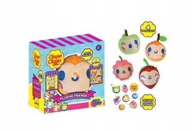 Lodër pelushi Chupa Chups Plush Friend, 4 lloje, shumëngjyrëshe