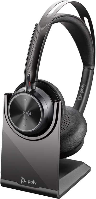 Kufje Poly Voyager Focus 2, Wireless, të zeza