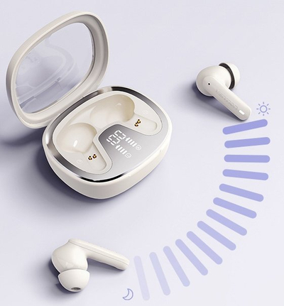 Kufje Bluetooth Vention AIR A01, Bluetooth 5.3, me kuti karikimi me ekran LED, të zeza