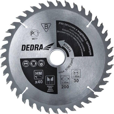 Teh rrethor për dru Dedra H15048C, 150mm, 48 dhëmbë, gri
