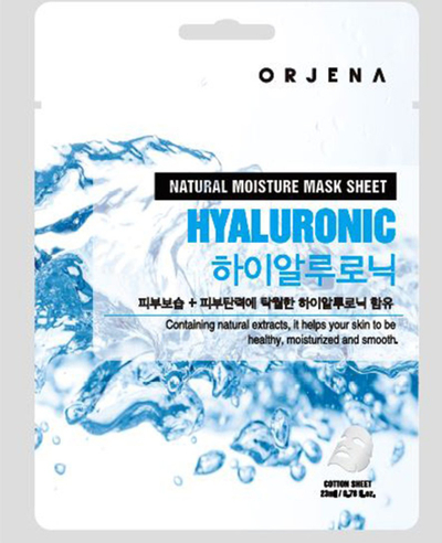 Маска за лице Orjena Sheet Mask со хијалуронска киселина, хидратантен ефект, 23 ml