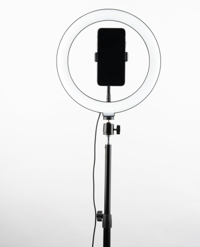Stativi Havit ST7012 Pro me unazë ndriçimi, 26 cm, 120 LED, i zi