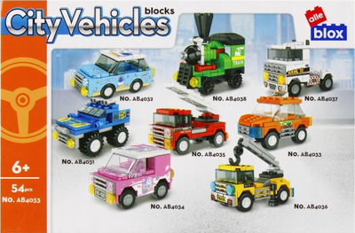 Blloqe ndërtimi Alleblox City AB4033, 54 copa, shumëngjyrëshe