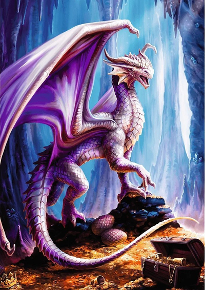 Puzzle Trefl Premium Plus Anne Stokes Treasure Trove, 1000 copë, shumëngjyrësh
