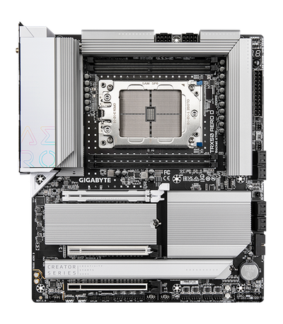 Pllakë amë Gigabyte TRX50 AERO D, DDR5, USB4, e zezë