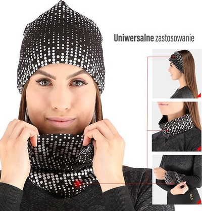 Грејач за врат Nils Extreme OKN0477 Reflective, мултифункционален, рефлектирачки, сив