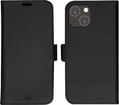 Këllëf telefoni Dbramante1928 Lynge për iPhone 14, folio, 6.1", i zi