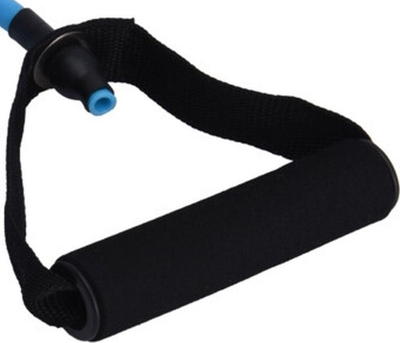 Ekspander fitnesi XQMAX Medium, 120cm, rezistencë mesatare, blu