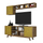 Set mobilie për TV 160x35x56.2cm (HM9516.04), verdhë