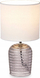 Lampë tavoline Giftdecor Dots, bazë qelqi, 16.5 cm, gri