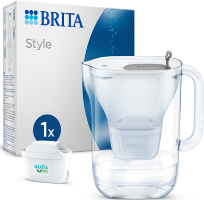 Shtambë uji me filtër Brita Style, 2.4L, jeshile e çelët