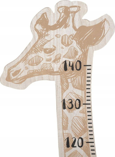Tabelë lartësie dekorative Feeby Giraffe, MDF, 140 cm, bezhë