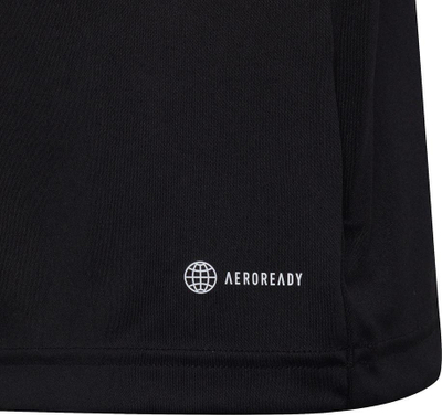 Bluzë sportive për kalamaj Adidas Entrada 22 Jsy Jr H57497, poliestër i ricikluar, AeroReady, e zezë