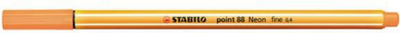 Финелинер пенкало Stabilo Point 88 88/054, тенок врв, неон портокалова