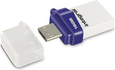USB Integral Micro Fusion, 16GB, USB 3.0 OTG, сива