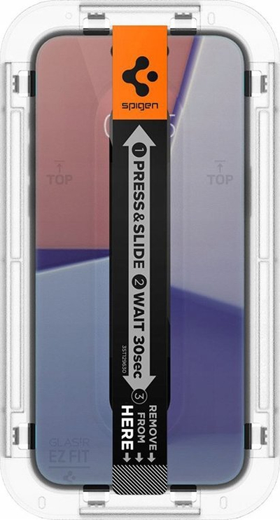 Заштитно стакло Spigen GLAS.TR EZ FIT Privacy за iPhone 15 Pro, 6.1\", филтер за приватност, транспарентно