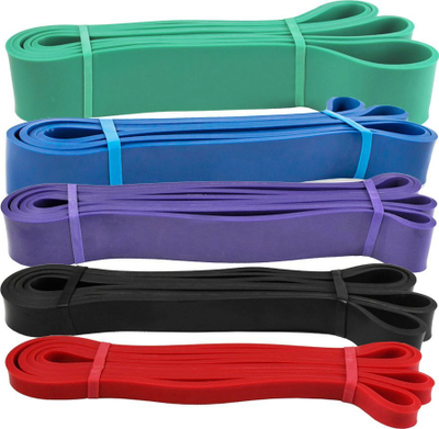 Shirit rezistence Sportech Powerband Medium, lateks, forcë mesatare, lejla