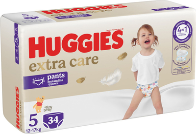 Pelena pantallona Huggies Extra Care Pants, numri 5 12-17 kg, 34 copë