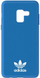Futrollë telefoni Adidas për Samsung Galaxy A8+, polikarbonat TPU, dizajn i printuar, blu e bardhë