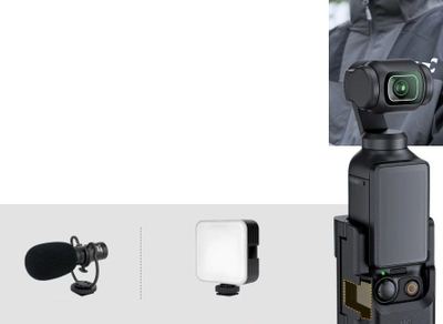 Mbajtëse magnetike MagSafe JJC EA-OP3MS për iPhone dhe DJI Osmo Pocket 3, plastike, e zezë
