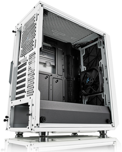 Kasë kompjuteri Fractal Design Meshify C, me xham, e bardhë