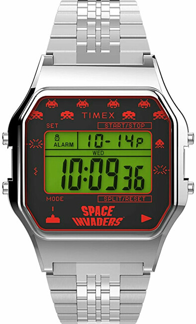 Orë dore dixhitale Timex Special Projects T80 x Space Invaders TW2V30000U8