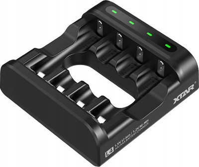 Karikues baterish XTAR L4, 4 slote, AAA AA, USB, i zi
