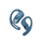 Kufje Shokz OpenFit Air, True Wireless, Open Ear, blu gur
