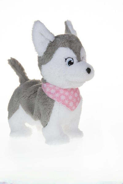 Lodër interaktive qen Labrador TM Toys Puppy Luv Luna, me sensor prekjeje, me tinguj realistë, ngjyrë kafe