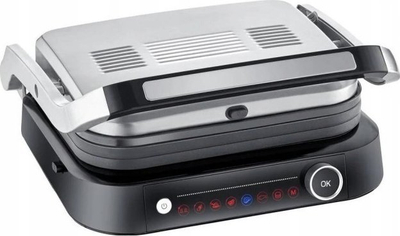 Grill elektrik Severin KG 2395, 31x25cm, 7 programe, ngjyrë argjendi