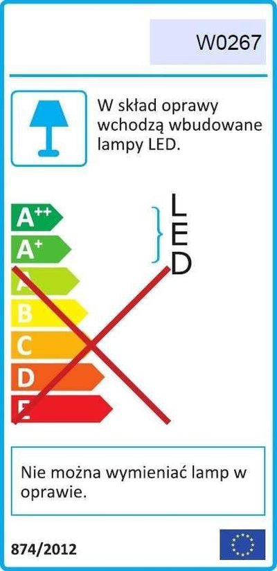 Apilik muri LED Maxlight Spider, 8.4W, 3000K, i zi
