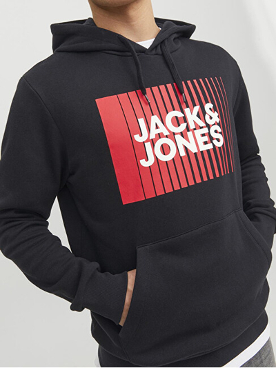 Duks për meshkuj Jack&Jones JJECORP Standard Fit, i zi