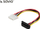Kabllo energjie SAVIO AK-42, MOLEX 4 pin në SATA 15 pin, 18 cm