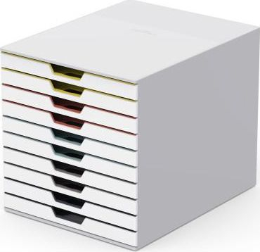 Kuti organizuese Durable VARICOLOR, 10 sirtarë, formati A4, shumëngjyrëshe