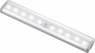 Lampë LED ZD23G, 10 LED, me sensor lëvizjeje PIR, e bardhë