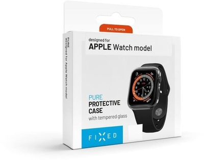 Заштита за часовник FIXED PURE за Apple Watch 10 42mm, со калено стакло, проѕирна