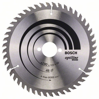 Teh sharre Bosch Optiline Wood 2608641186, 190mm, 48 dhëmbë, për dru