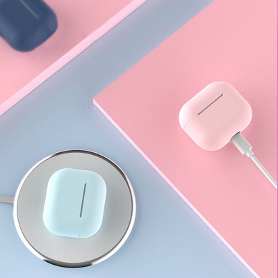 Kuti mbrojtëse Hurtel Case C për AirPods Pro, silikon, e bardhë