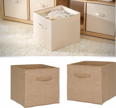 Shportë organizimi 5 Five Simply Smart Mix N Modul, 31x31x31cm, jute dhe kanavacë, bejxhi