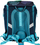 Set çantë shkolle Herlitz SoftLight Plus Bloomy Birds, 5 copë, poliestër, blu navy edhe turkeze