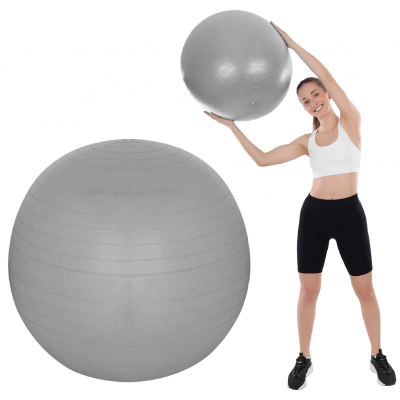 Top palestër XQMAX Gym Ball, 65 cm, antiburst, gri