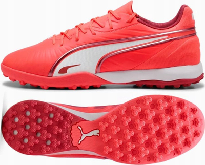 Këpucë futbolli Puma King Match TT M 108313-01, për bar sintetik, të kuqe
