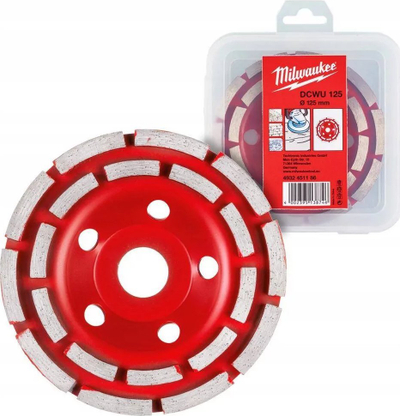 Disk diamanti Milwaukee DCWU 125, 125 mm, universal, i kuq