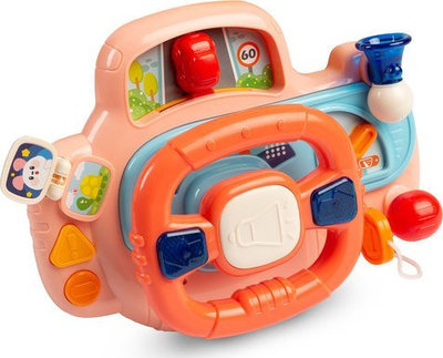 Lodër timon edukativ Toyz, me drita dhe tinguj, rozë