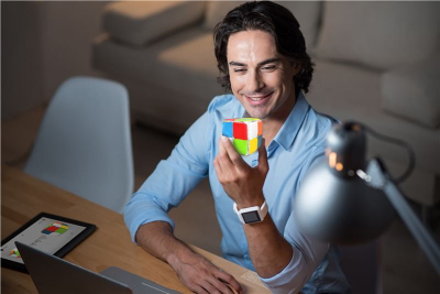 Rubik kub GoCube 2x2, digjital me Bluetooth, me aplikacion, shumëngjyrësh