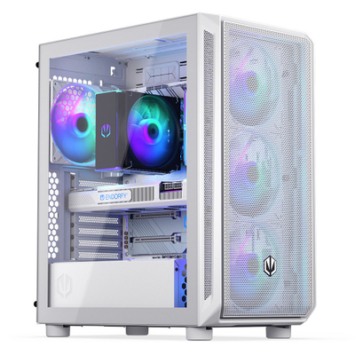 Korpi për PC EY2A018 Arx 500, ATX, ARGB, i bardhë