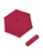Çadër e palosshme Doppler Fiber Mini Compact Uni Viva Magenta, e kuqe e errët